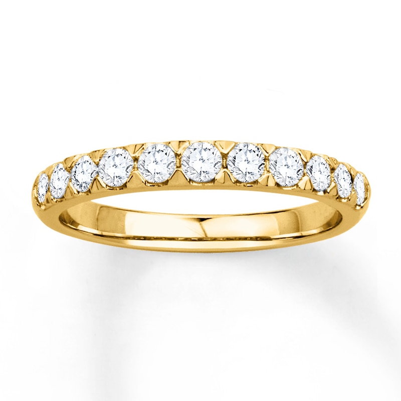 Main Image 1 of Diamond Anniversary Band 1/2 ct tw Round-cut 14K Yellow Gold