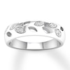 Thumbnail Image 1 of Diamond Anniversary Band 1/10 ct tw Round-cut 10K White Gold