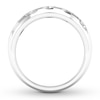 Thumbnail Image 2 of Diamond Anniversary Band 1/10 ct tw Round-cut 10K White Gold