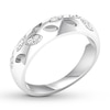 Thumbnail Image 4 of Diamond Anniversary Band 1/10 ct tw Round-cut 10K White Gold