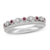 Thumbnail Image 1 of Neil Lane Diamond & Ruby Anniversary Ring 1/4 ct tw 14K White Gold