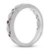 Thumbnail Image 2 of Neil Lane Diamond & Ruby Anniversary Ring 1/4 ct tw 14K White Gold