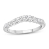 Thumbnail Image 1 of Diamond Contour Ring 1/5 ct tw Round-cut 14K White Gold