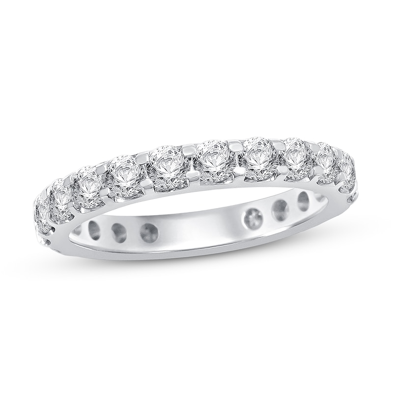 Main Image 1 of Diamond Anniversary Eternity Band 2 ct tw Round-cut 14K White Gold