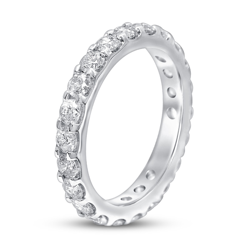 Main Image 2 of Diamond Anniversary Eternity Band 2 ct tw Round-cut 14K White Gold