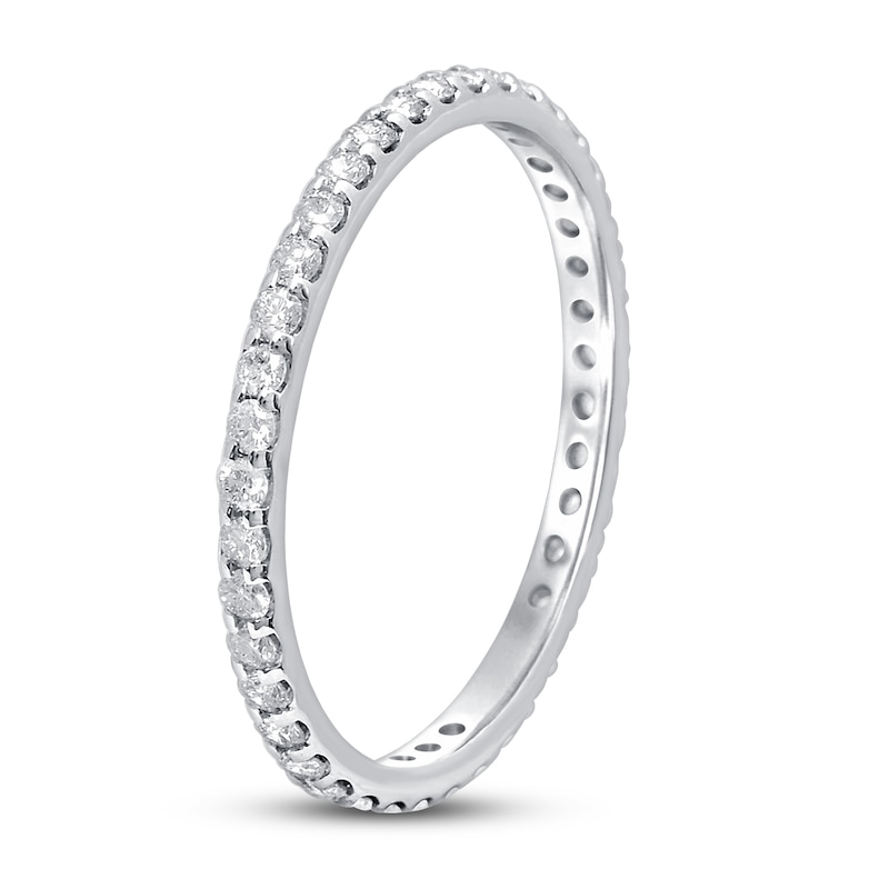 Main Image 2 of Diamond Anniversary Eternity Band 1/2 ct tw Round-cut 14K White Gold