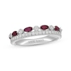 Thumbnail Image 1 of Neil Lane Ruby Anniversary Ring 3/8 ct tw Diamonds 14K White Gold