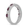 Thumbnail Image 3 of Neil Lane Ruby Anniversary Ring 3/8 ct tw Diamonds 14K White Gold