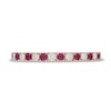 Thumbnail Image 3 of Neil Lane Ruby & Diamond Anniversary Ring 1/5 ct tw 14K Rose Gold