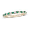 Thumbnail Image 1 of Neil Lane Emerald & Diamond Anniversary Ring 1/5 ct tw 14K Yellow Gold