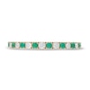 Thumbnail Image 3 of Neil Lane Emerald & Diamond Anniversary Ring 1/5 ct tw 14K Yellow Gold