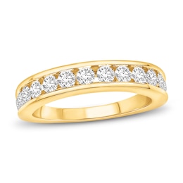 Diamond Anniversary Ring 1 ct tw Round-cut 10K Yellow Gold