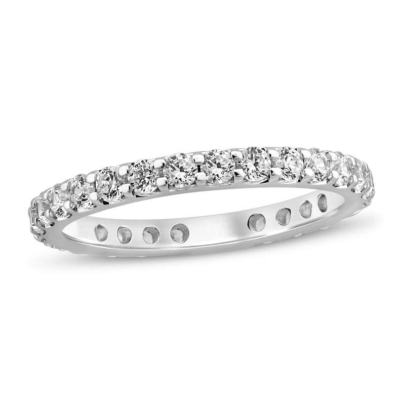 Main Image 1 of Diamond Sizeable Eternity Band 1 ct tw Round-cut 14K White Gold