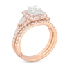 Thumbnail Image 5 of Monique Lhuillier Bliss Diamond Contour Wedding Band 1/4 ct tw Round-cut 18K Rose Gold