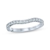 Thumbnail Image 1 of Monique Lhuillier Bliss Diamond Contour Wedding Band 1/3 ct tw Round-cut 18K White Gold