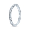 Thumbnail Image 2 of Monique Lhuillier Bliss Diamond Contour Wedding Band 1/3 ct tw Round-cut 18K White Gold