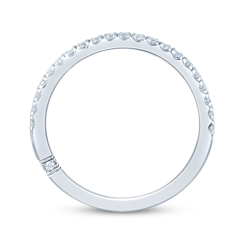 Main Image 3 of Monique Lhuillier Bliss Diamond Wedding Band 1/4 ct tw Round-cut 18K White Gold