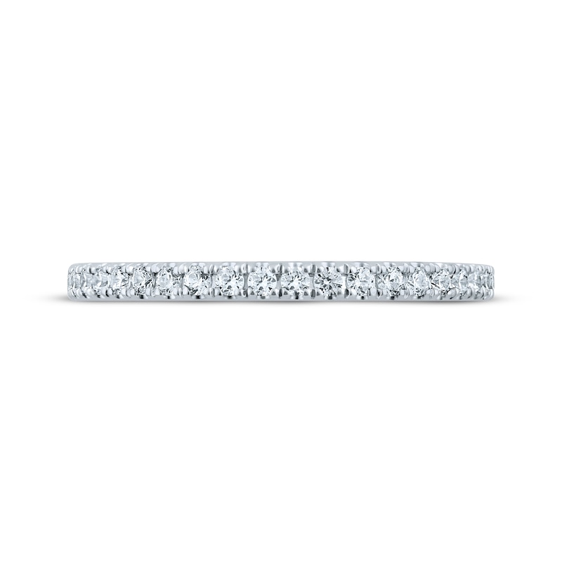 Main Image 4 of Monique Lhuillier Bliss Diamond Wedding Band 1/4 ct tw Round-cut 18K White Gold