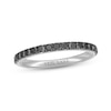 Thumbnail Image 1 of Neil Lane Black Diamond Anniversary Ring 1/2 ct tw Round-cut 14K White Gold