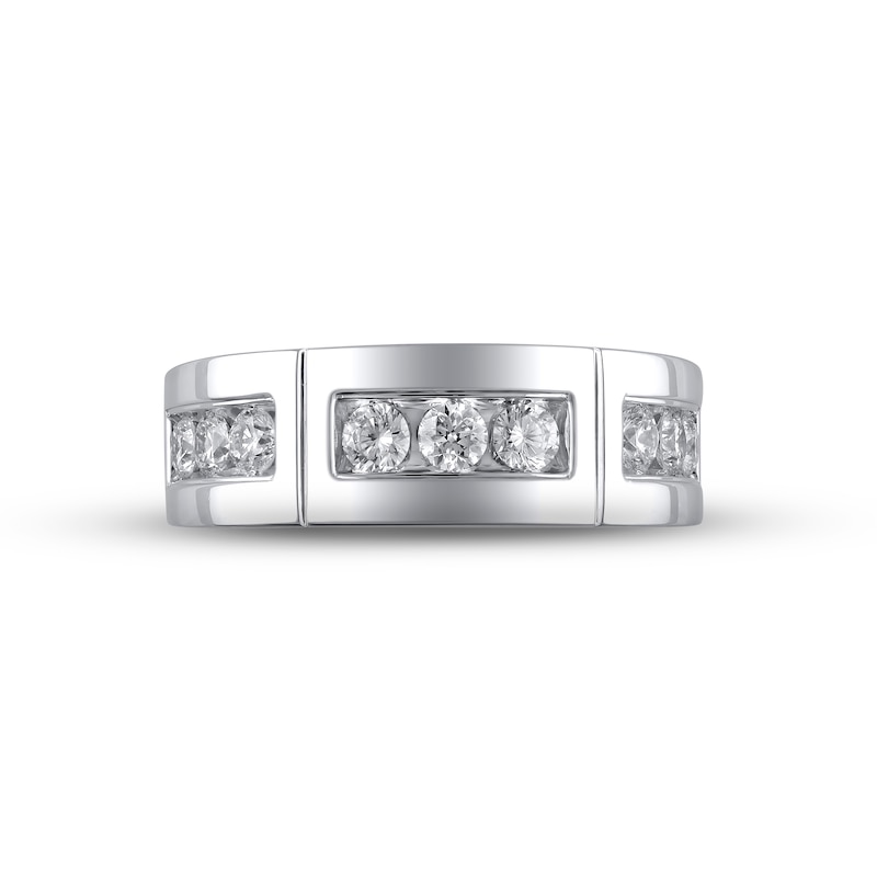 Diamond Wedding Band 1 ct tw Round-cut 14K White Gold