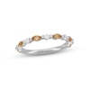 Thumbnail Image 1 of Neil Lane Citrine & Diamond Anniversary Ring 1/6 ct tw 14K White Gold