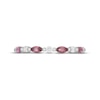 Thumbnail Image 3 of Neil Lane Pink Tourmaline & Diamond Anniversary Ring 1/6 ct tw 14K White Gold