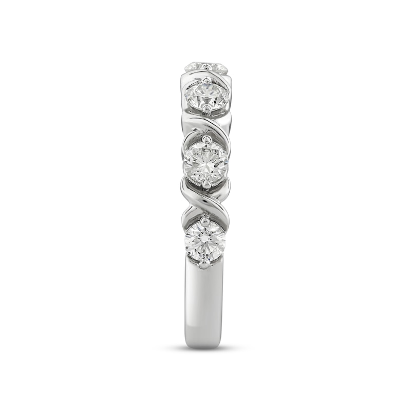 Main Image 2 of Diamond Anniversary Band 1 ct tw Round-cut 14K White Gold