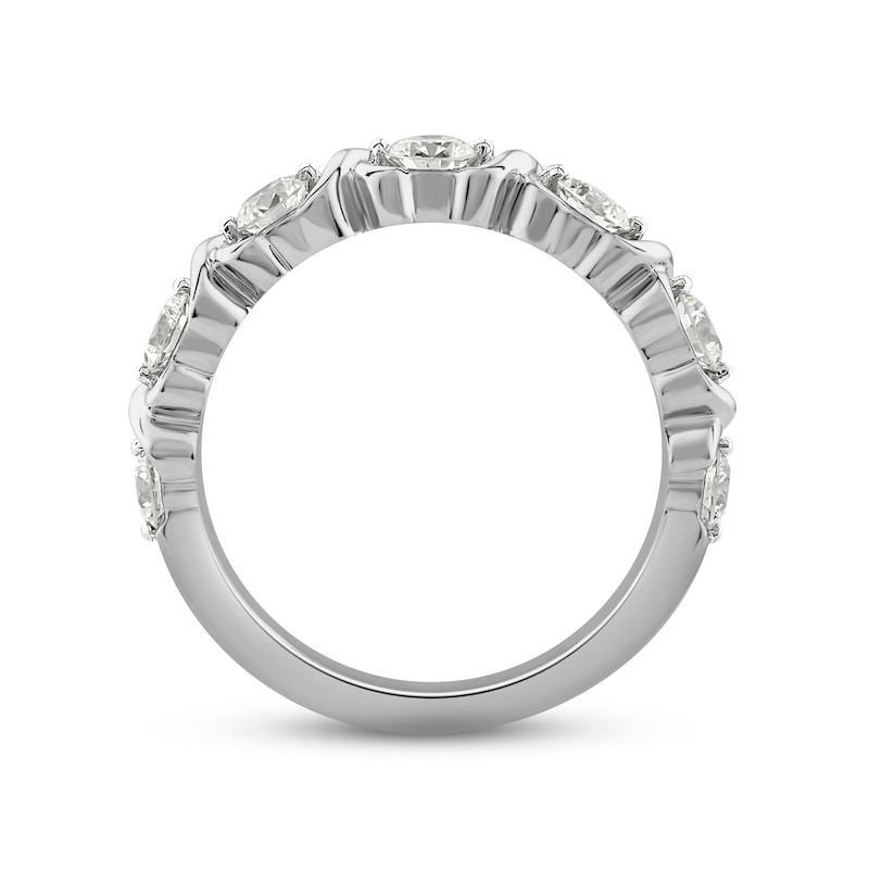 Main Image 3 of Diamond Anniversary Band 1 ct tw Round-cut 14K White Gold