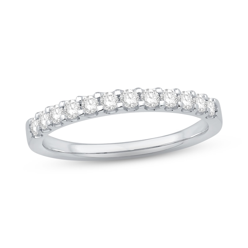 Main Image 1 of Diamond Anniversary Band 1/2 ct tw Round-cut 18K White Gold