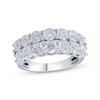 Thumbnail Image 1 of Diamond Two-Row Anniversary Band 3 ct tw Round-cut 14K White Gold