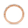 Thumbnail Image 3 of XO from KAY Round-Cut Diamond Anniversary Band 1/2 ct tw 14K Rose Gold