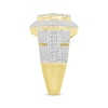 Thumbnail Image 2 of Men's Multi-Diamond Center Circle Ring 2 ct tw 10K Yellow Gold