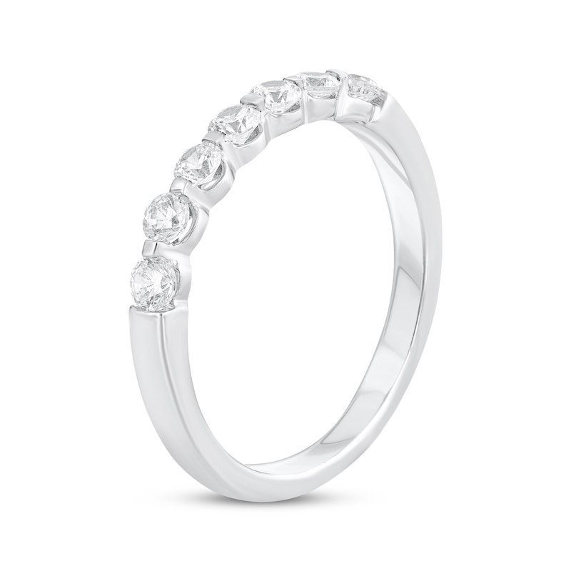 Main Image 2 of Diamond Seven-Stone Anniversary Band 1/2 ct tw 14K White Gold