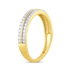 Thumbnail Image 2 of Diamond Two-Row Anniversary Ring 1/4 ct tw 14K Yellow Gold