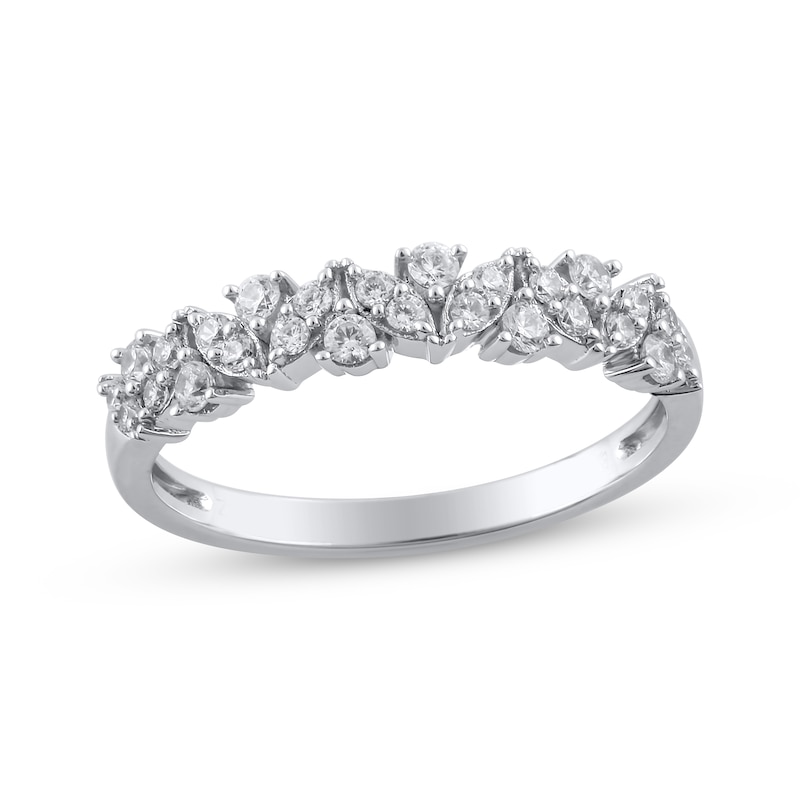 Main Image 1 of Diamond Marquise-Frame Anniversary Ring 1/3 ct tw 14K White Gold