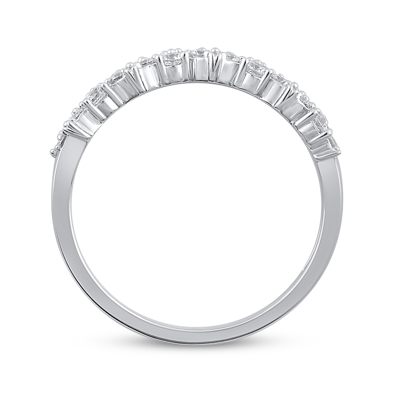 Main Image 2 of Diamond Marquise-Frame Anniversary Ring 1/3 ct tw 14K White Gold