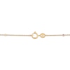 Thumbnail Image 3 of Diamond-Cut Rosary Cross Necklace 14K Tri-Tone Gold 17.75&quot;