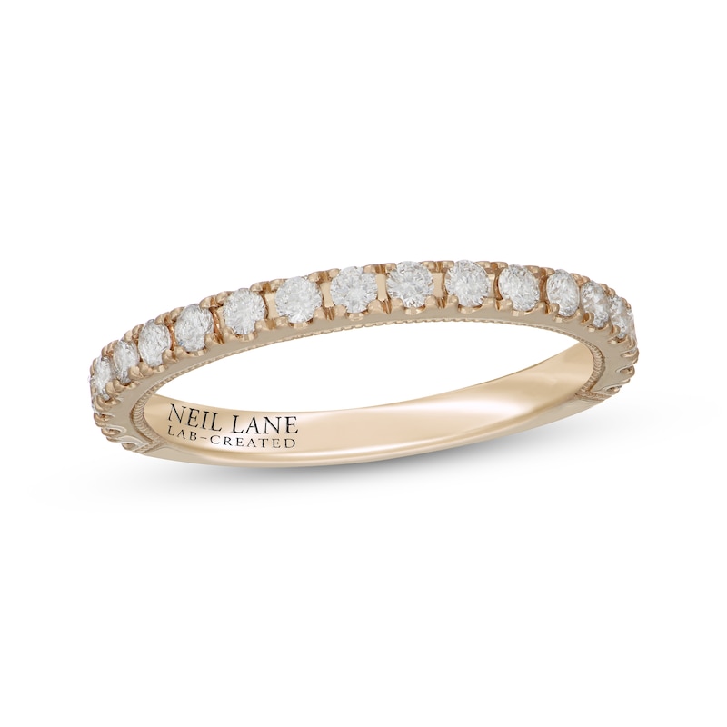 Main Image 1 of Neil Lane Artistry Lab-Grown Diamond Wedding Band 1/2 ct tw 14K Yellow Gold