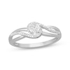 Thumbnail Image 1 of Diamond Swirl Ring 1/6 ct tw Sterling Silver