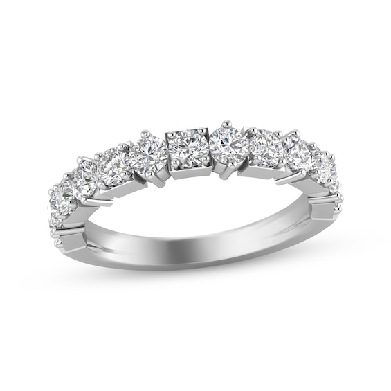 Diamond Anniversary Ring 1 ct tw 14K White Gold