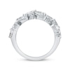 Thumbnail Image 3 of Marquise & Round-Cut Diamond Alternating Anniversary Ring 2 ct tw 14K White Gold