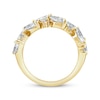 Thumbnail Image 3 of Marquise & Round-Cut Diamond Alternating Anniversary Ring 2 ct tw 14K Yellow Gold