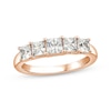 Thumbnail Image 1 of Princess-Cut Five-Stone Anniversary Ring 1-1/2 ct tw 14K Rose Gold