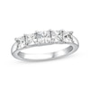 Thumbnail Image 1 of Princess-Cut Five-Stone Anniversary Ring 1-1/2 ct tw 14K White Gold