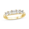 Thumbnail Image 1 of Princess-Cut Five-Stone Anniversary Ring 1-1/2 ct tw 14K Yellow Gold