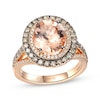 Thumbnail Image 0 of Le Vian Oval-Cut Morganite Ring 7/8 ct tw Diamonds 14K Strawberry Gold
