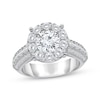 Thumbnail Image 0 of Lab-Grown Diamonds by KAY Round-Cut Halo Engagement Ring 3 ct tw 14K White Gold