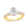 Thumbnail Image 0 of Lab-Grown Diamonds by KAY Oval-Cut Engagement Ring 2-1/2 ct tw 14K Yellow Gold