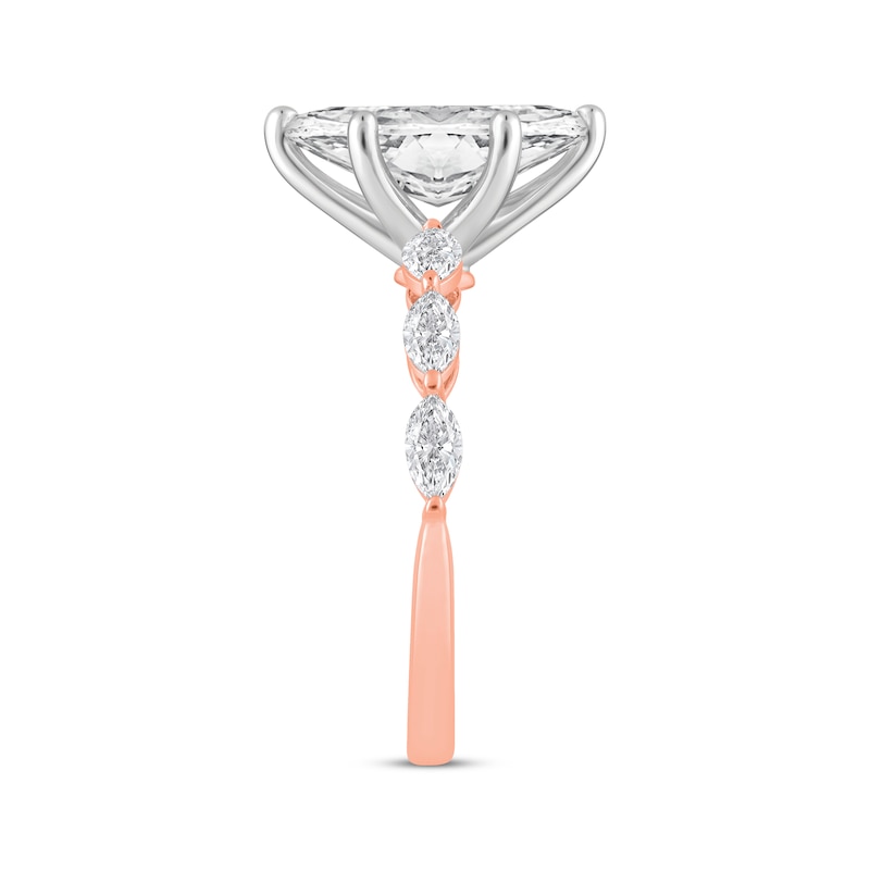 Main Image 2 of Lab-Created Diamonds by KAY Marquise-Cut Engagement Ring 2 ct tw 14K Rose Gold