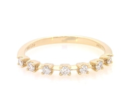 Lab-Created Diamonds by KAY Seven-Stone Anniversary Ring 1/6 ct tw 14K Yellow Gold